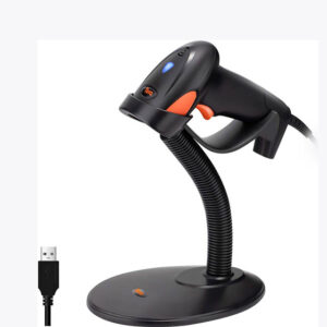 6900 Laser 1D USB Barcode Scanner with the stand